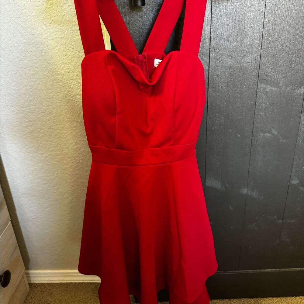 Retro Red Dress- Size Small